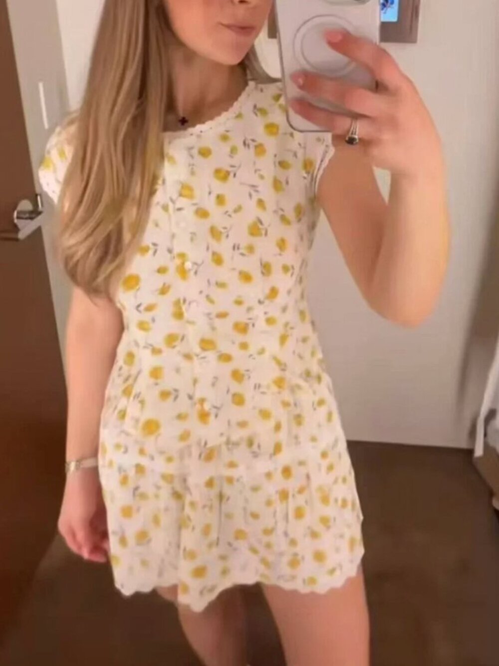 ✨ SALE✨ Reformation Valetta Two Piece Yasmeen Yellow Floral Cotton